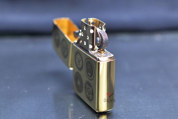 Zippo Khắc CNC Logo Các Binh Chủng Quân Đội Hoa Kỳ ZK166