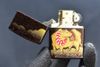 Zippo Sơn Mài In Chủ Đề Trâu Vàng ZN368