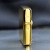 Zippo Ốp Cẩm Thạch Đen Ngựa Nổi Mạ Vàng ZN115