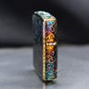 Zippo Armor Màu Đồng Cháy Khắc Chìm Cá Chép May Mắn ZN211