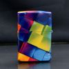 Zippo Hộp Mica Sơn Chủ Đề Lập Phương Đa Sắc ZN136