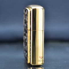 Zippo ốp emblem hoa văn dày Z272