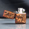 Zippo Ốp Emblem Khắc Nổi Hình Rồng Cầm Châu ZN225