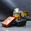 Zippo Ốp Emblem Khắc Nổi Hình Rồng Cầm Châu ZN225
