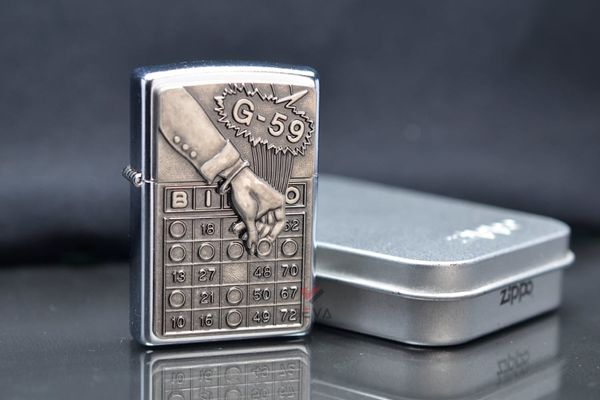 Zippo ốp Emblem trò chơi xổ số Bingo Z378