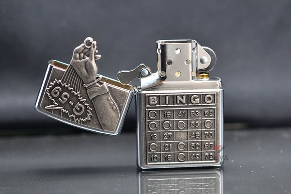 Zippo ốp Emblem trò chơi xổ số Bingo Z378