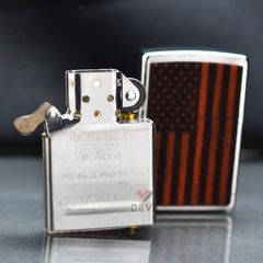 Zippo Ốp Gỗ Chủ Đề Cờ Mỹ Woodchuck American Flag Z338