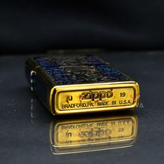 Zippo Đồng Cháy Khắc Nổi Hoa Văn Camel Chìm ZN304