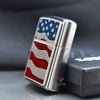 Zippo Emblem Quốc Kỳ Mỹ Diamond Plate Flag Z122