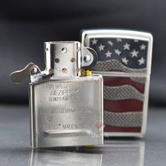 Zippo Emblem Quốc Kỳ Mỹ Diamond Plate Flag Z122