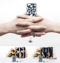 Zippo quà tặng tình nhân khảm trai ZN291