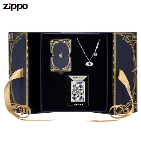 Zippo quà tặng tình nhân khảm trai ZN291