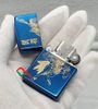 Hình quan Vân Trường cưỡi ngựa trên nền Sapphire ZK38