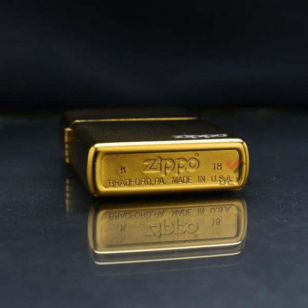 Zippo Mạ Satin Vàng Regular Street Chrome ZT08