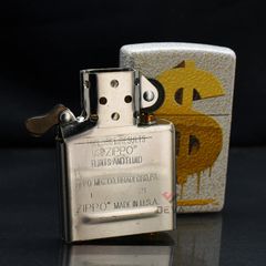Zippo In Hình Đồng Đô La Nhỏ giọt Drippy Dollar Design Z214