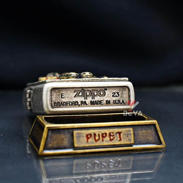 Set Zippo Chủ Đề Con Rối Với Ngăn Rỗng Trái Tim ZN296