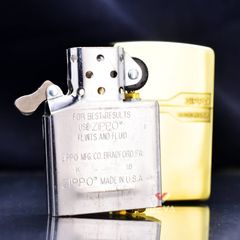Zippo Vàng Trơn Số Giới Hạn Smooth Gold Plate ZN131