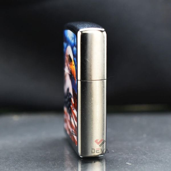 Zippo Sơn Chủ Đề Đại Bàng Tự Do Hoa Kỳ Mazzi Freedom Watch Z135
