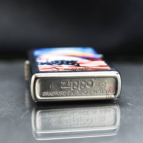 Zippo Sơn Chủ Đề Đại Bàng Tự Do Hoa Kỳ Mazzi Freedom Watch Z135