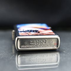 Zippo Sơn Chủ Đề Đại Bàng Tự Do Hoa Kỳ Mazzi Freedom Watch Z135