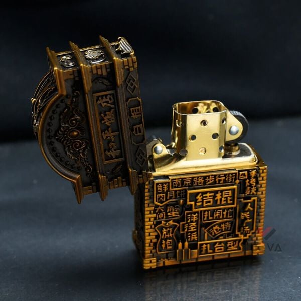 Zippo Ốp Vỏ Dày Chủ Đề Ma Đô Thành Phố Thượng Hải ZN332