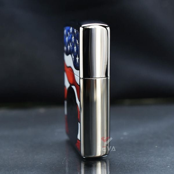 Zippo Sơn Con Tem Cờ Mỹ America Stamp On Flag Z146