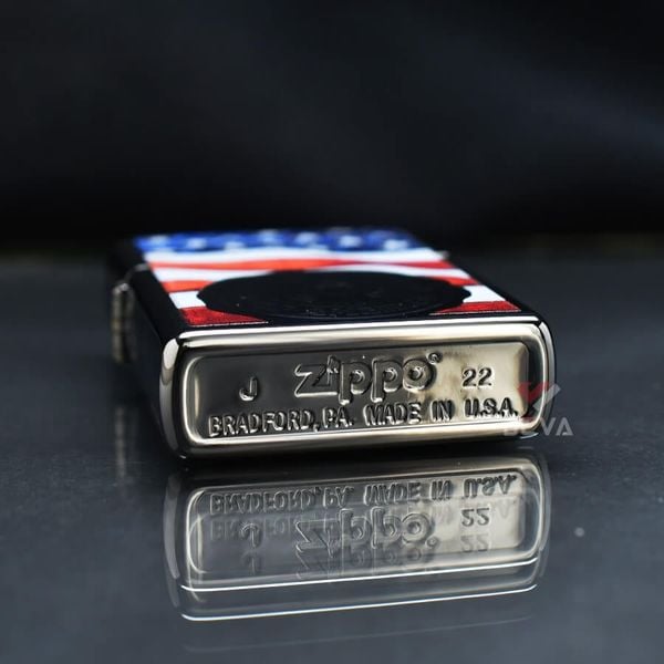 Zippo Sơn Con Tem Cờ Mỹ America Stamp On Flag Z146
