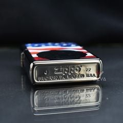 Zippo Sơn Con Tem Cờ Mỹ America Stamp On Flag Z146