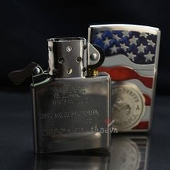 Zippo Sơn Con Tem Cờ Mỹ America Stamp On Flag Z146