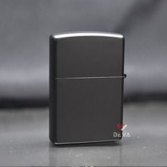 Zippo sơn đen ốp Emblem đầu trâu thổ dân ZN306
