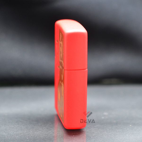 Zippo Sơn Đỏ Chủ Đề Con Giáp Dậu - Gà Z116