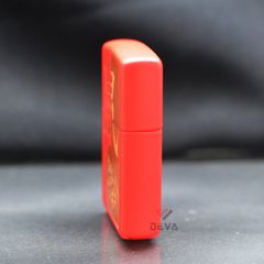 Zippo Sơn Đỏ Chủ Đề Con Giáp Tý-Chuột Z115