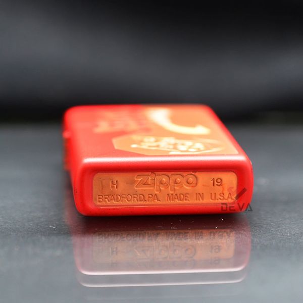 Zippo Sơn Đỏ Chủ Đề Con Giáp Tý-Chuột Z115