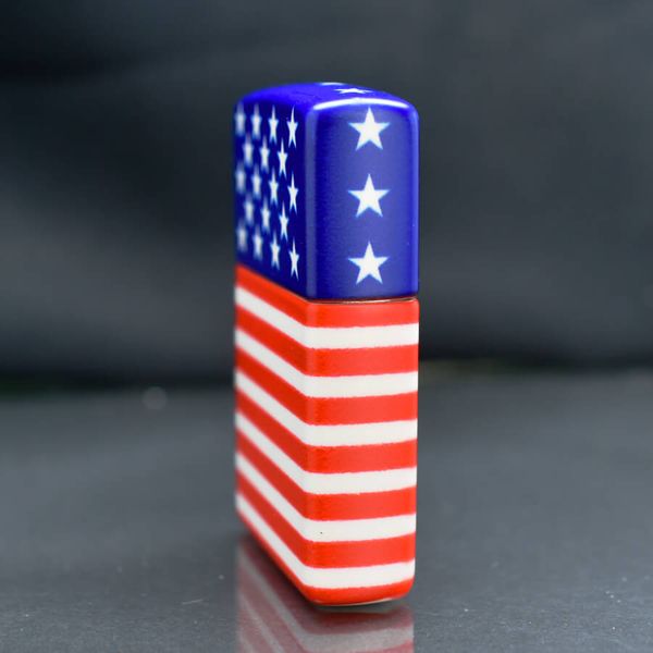 Zippo Sơn Hình Quốc Kỳ Mỹ Z168