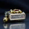 Zippo Vỏ Dày Ốp Hình Mèo Chiêu Tài và Cá Chép May Mắn ZN206