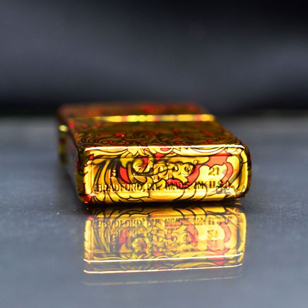 Zippo Sơn Hoa Văn Cổ Điển ZN196