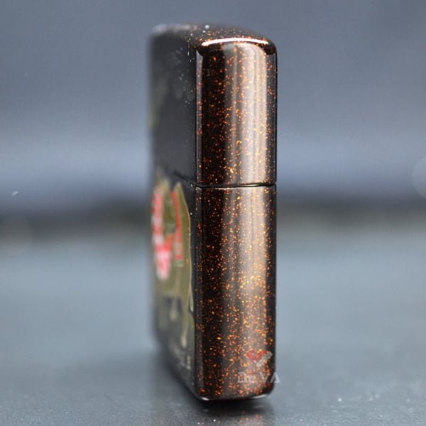 Zippo Sơn Mài In Chủ Đề Trâu Vàng ZN368