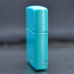Zippo Sơn Màu Ngọc Lam In Logo Zippo Flat Turquoise ZT18
