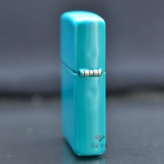 Zippo Sơn Màu Ngọc Lam In Logo Zippo Flat Turquoise ZT18
