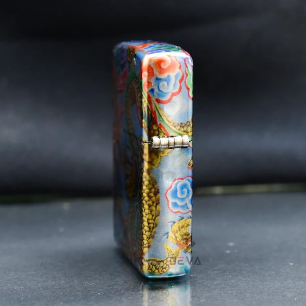 Zippo Sơn Phủ 5 Mặt Bức Tranh Rồng Bay Lượn Z159