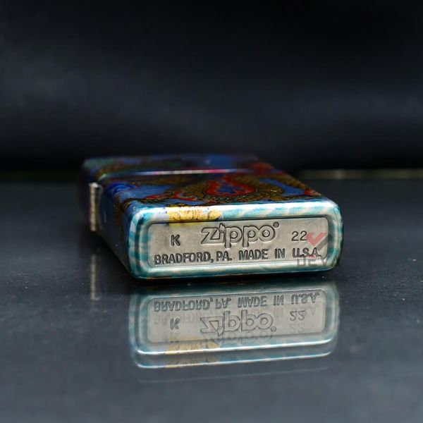 Zippo Sơn Phủ 5 Mặt Bức Tranh Rồng Bay Lượn Z159