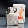 Zippo Sơn Trắng Chủ Đề Lá Bài Át Bích Lady Ace Z128