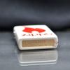 Zippo Sơn Trắng In Logo Ngọn Lửa Zippo Motif Z103
