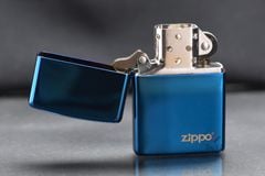 Zippo Sơn Xanh Sapphire Khắc Logo ZT20