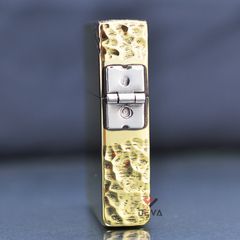 Zippo tái bản 1935 chặt góc cạnh hoa văn gõ búa ZN309