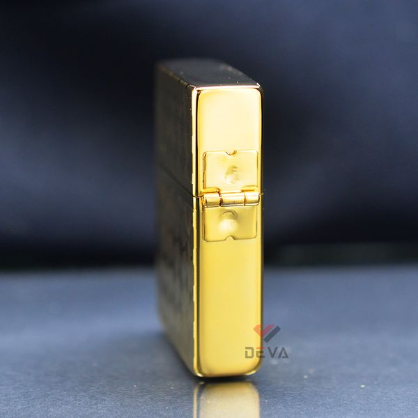 Zippo Tái Bản 1935 Mạ Vàng Hoa Văn Đan Sợi Carbon ZN152