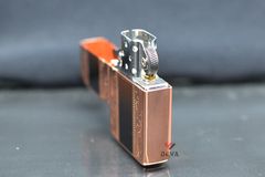 Zippo tái bản 1941 vàng hồng khắc chìm hoa văn Z239