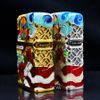 Zippo Bọc Lưới Mạ Vàng Đầu Lân Sư Rồng Cầu Tài Lộc ZN147