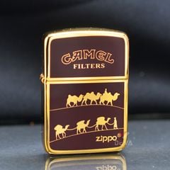 Zippo Tái Bản 1941 Mạ Vàng Sơn Chủ Đề Thương Hiệu Camel ZN176