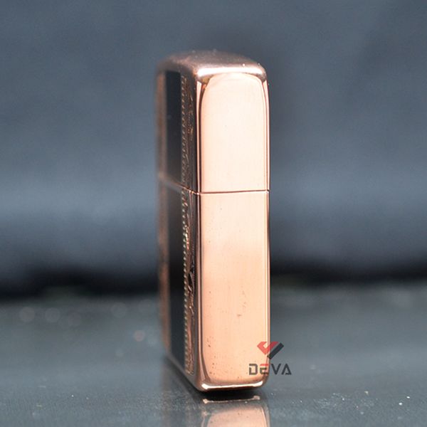 Zippo tái bản 1941 vàng hồng khắc chìm hoa văn Z239